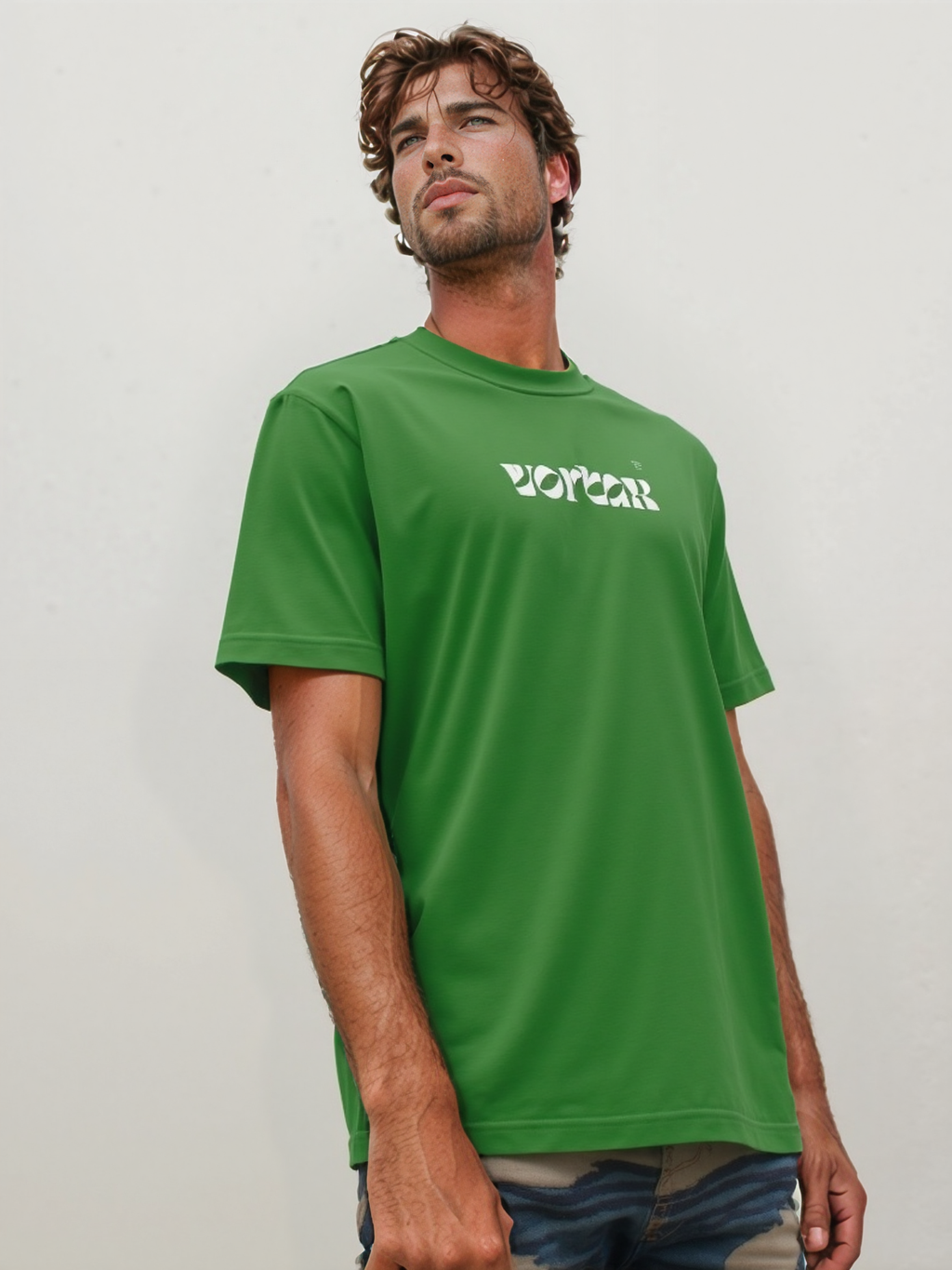 Vortax Oversized T-shirt In Royal Emeralds Green Colour
