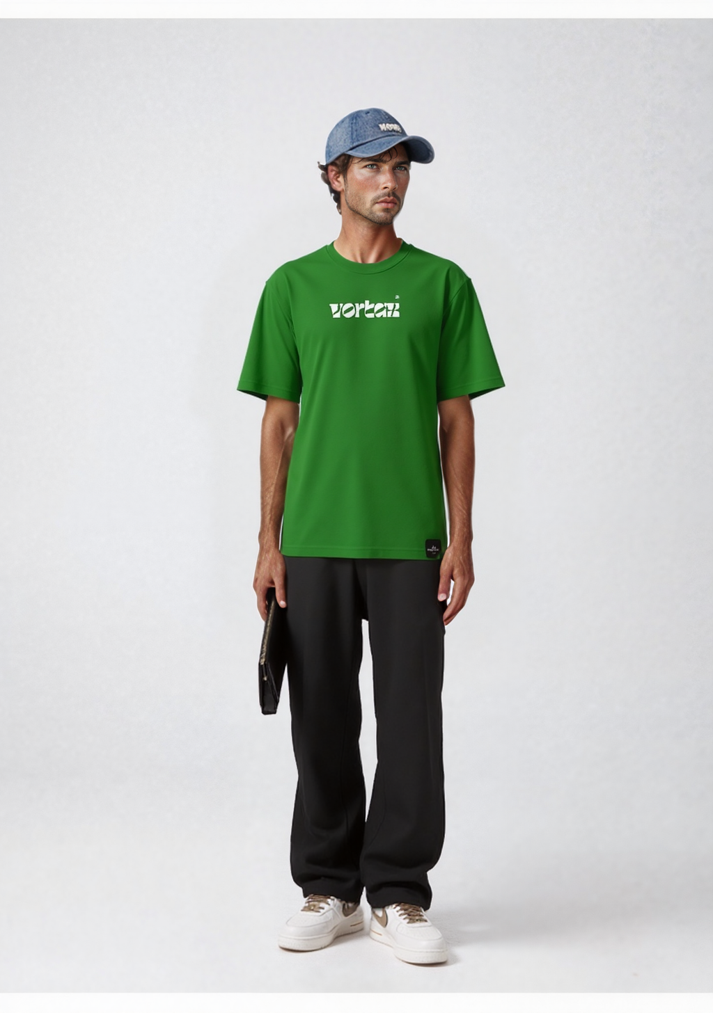 Vortax Oversized T-shirt In Royal Emeralds Green Colour